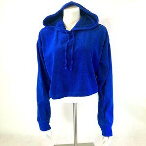 Juicy Couture Black Label S Blue Hoodie Microterry
